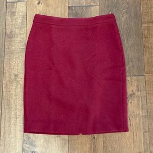 J crew wool pencil skirt